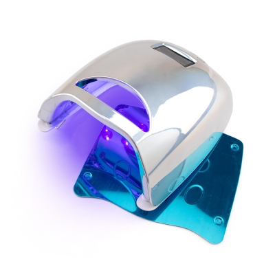 Unicorn Holographic Silver Color Pro Cure Cordless 48w LED UV Lamp