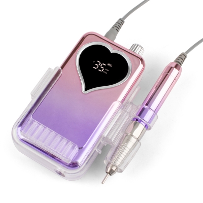 Gradient Purple Color Portable And Desktop Brushless Nail Drill Machine 35.000RPM