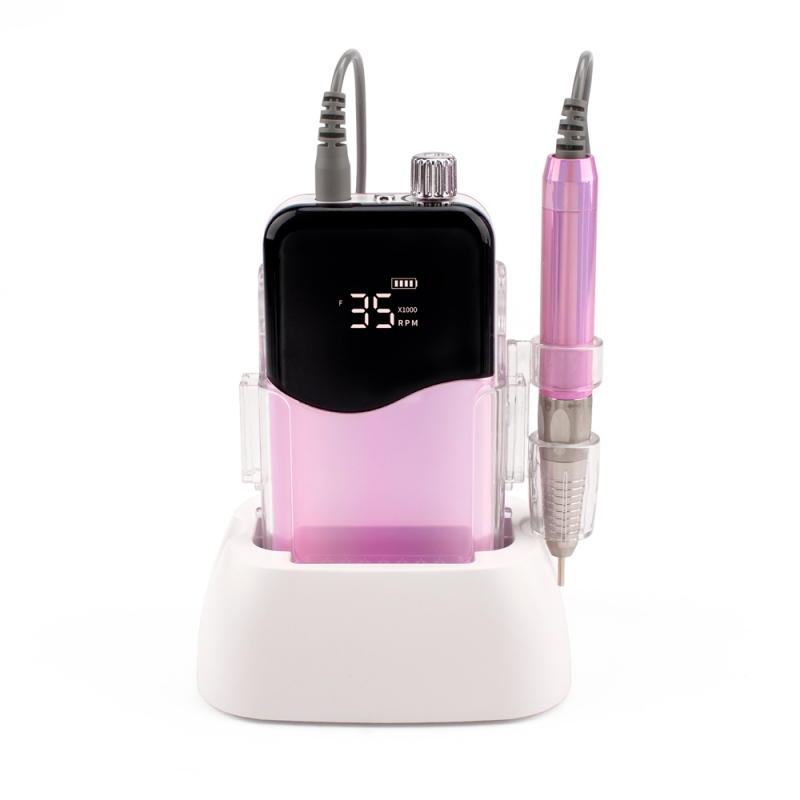 Unicorn Pink Color Portable And Desktop Brushless Nail Drill Machine 35.000RPM