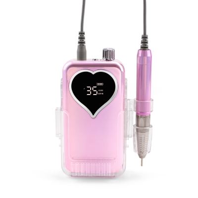 Unicorn Pink Color Portable And Desktop Brushless Nail Drill Machine 35.000RPM