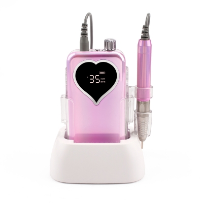 Unicorn Pink Color Portable And Desktop Brushless Nail Drill Machine 35.000RPM